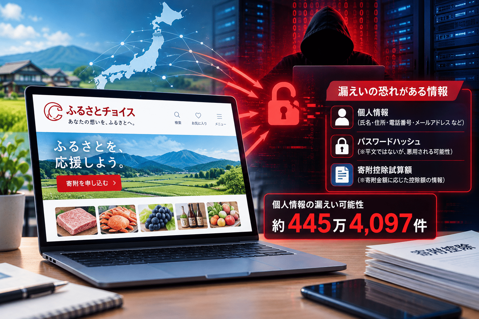 ふるさとチョイス、サイバー攻撃で445万4,097件の個人漏洩の恐れ-不正アクセスの危険性と対策を解説