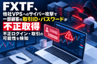 FXTF、他社VPSへのサイバー攻撃で一部顧客の取引ID・パスワードが不正取得　不正ログイン・取引の可能性を検知