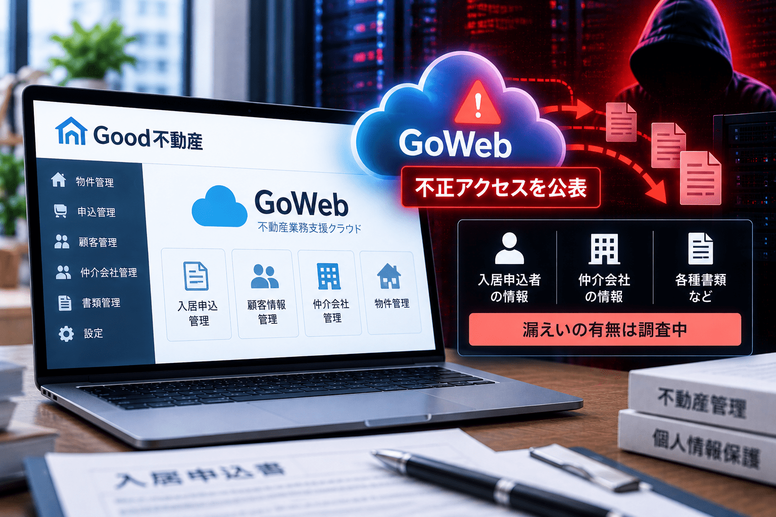 Good不動産がクラウド「GoWeb」への不正アクセスを公表　入居申込者・仲介会社の情報を保存、漏えい有無は調査中
