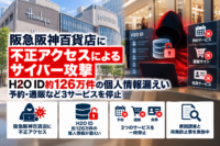 阪急阪神百貨店へ不正アクセスによるサイバー攻撃、H2O ID約126万件の個人情報漏えい―予約・通販など3サービスを停止