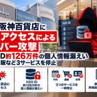阪急阪神百貨店へ不正アクセスによるサイバー攻撃、H2O ID約126万件の個人情報漏えい―予約・通販など3サービスを停止
