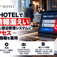 H.B.P HOTELで個人情報漏えい、利用終了した宿泊管理システムに不正アクセス―旧ログイン情報を悪用