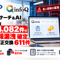 GMOリサーチ＆AI「infoQ」89万4,082件の個人情報漏洩 確定、ポイント不正交換611件