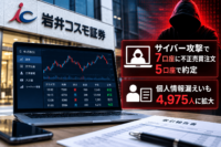岩井コスモ証券、サイバー攻撃で7口座に不正売買注文・5口座で約定―個人情報漏えいも4,975人に拡大