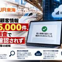 JR東海の顧客情報約1万5,000件、委託先調査で漏えい確認されず―IDCFクラウド攻撃の続報