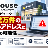 マウスコンピューター、メールアドレス 約42万件が情報漏えいの可能性―IDCFクラウドへのランサムウェアによるサイバー攻撃で