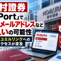 野村證券「i-Port」で顧客メールアドレスなど漏えいの可能性、委託先 ユミルリンクへの不正アクセスが波及