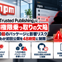 npm「Trusted Publishing」に公開権限乗っ取りの欠陥、1,500超のパッケージに影響リスク―GitHubが初回公開を48時間に制限