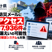 大分県の防災メールに不正アクセス、最大3万7,936件の個人情報漏えいの可能性―SpeeCAN RAIDENのインシデントと関連か
