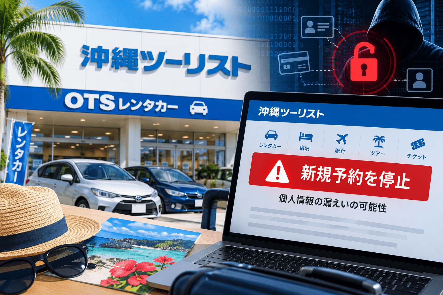 沖縄ツーリスト、個人情報漏えいの可能性でOTSレンタカーなど5サービスの新規予約を停止