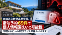 大田区立伊豆高原学園、宿泊予約69件で個人情報漏えいの可能性―「手間いらず」への不正アクセス、不審メールで発覚