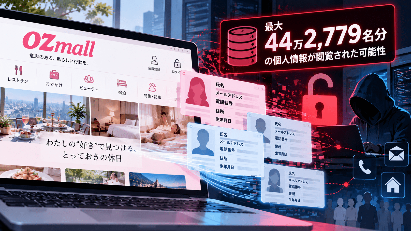 オズモール、不正アクセスによるサイバー攻撃で最大44万2,779名分の個人情報漏洩の恐れ-退会者も対象