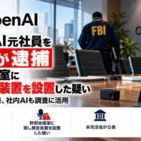 OpenAI元社員をFBIが逮捕、幹部会議室に隠し録音装置を設置した疑い―米司法省が公表、社内AIも調査に活用