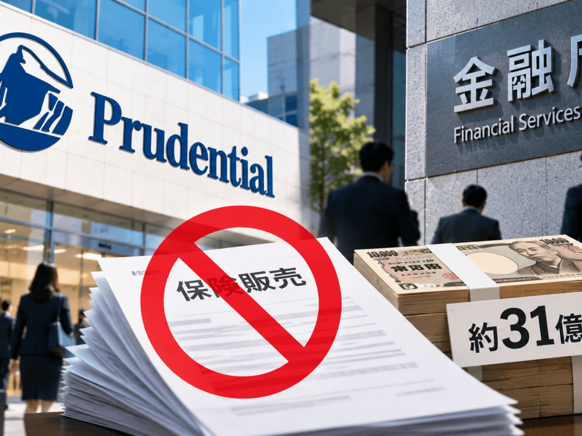 プルデンシャル生命に一部業務停止命令へ―金融庁が最終調整、約31億円