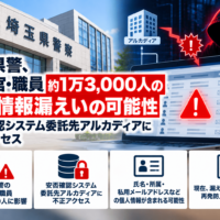 埼玉県警、警察官・職員約1万3,000人の個人情報漏えいの可能性―安否確認システム委託先アルカディアに不正アクセス