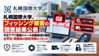 札幌国際大学、フィッシング被害の調査結果公表―不正アプリ登録やメール自動転送を確認、全学生・教職員の認証情報をリセット