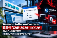 Siemens Software Centerの脆弱性「CVE-2026-110936」がClickFix 攻撃で悪用、正規署名ソフトを利用してマルウェア実行
