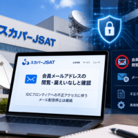 スカパーJSAT、会員メールアドレスの閲覧・漏えいなしと確認―IDCフロンティア不正アクセス、メール配信停止は継続