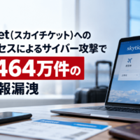 skyticket(スカイチケット)への不正アクセスによるサイバー攻撃で約1,464万件の個人情報漏洩の恐れ