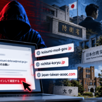 中国関連脅威アクター「TA419」、日米のシンクタンク・大学などを狙う認証情報フィッシング-小泉防衛相や日本台湾交流協会を装うドメインも