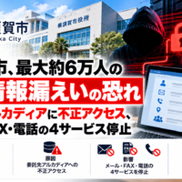 横須賀市、最大約6万人の個人情報漏えいの恐れ―委託先アルカディアに不正アクセス、メール・FAX・電話の4サービス停止